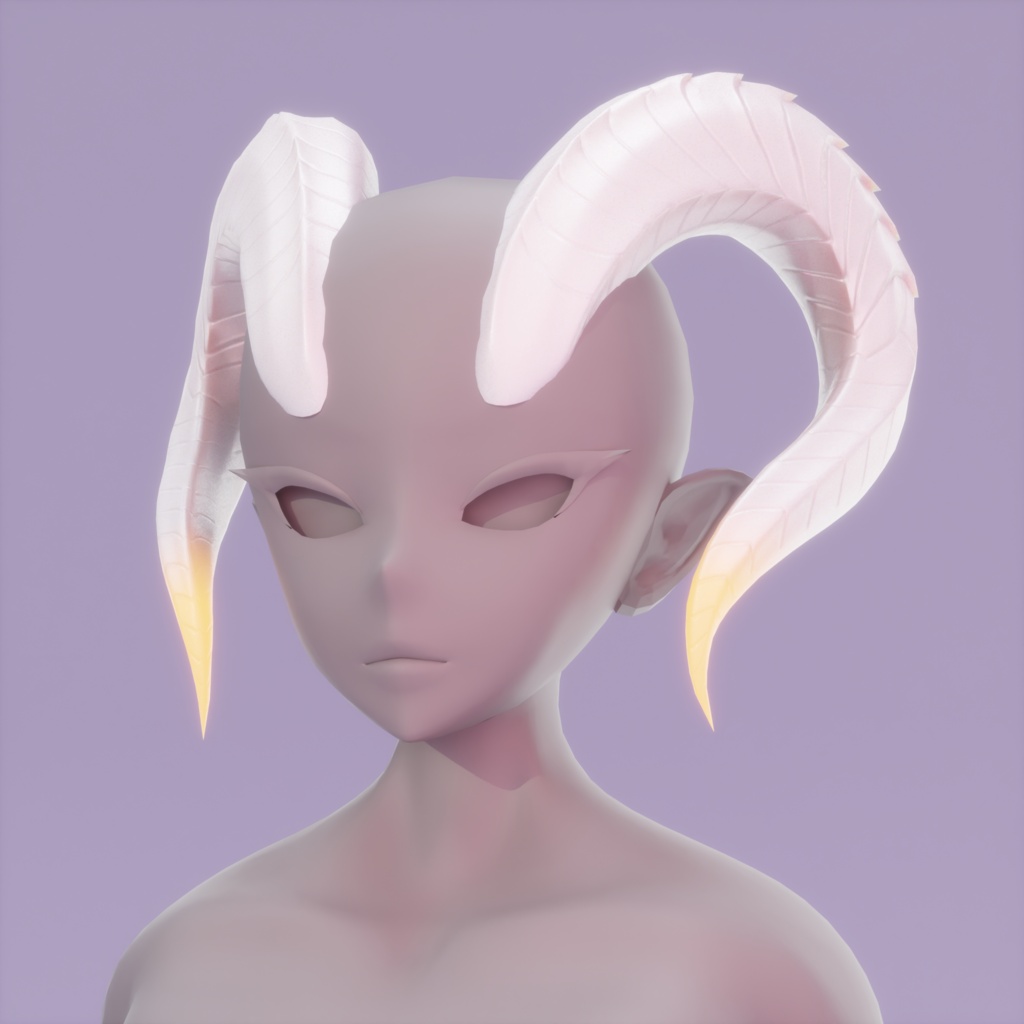 Ceramic Dragon Horns
