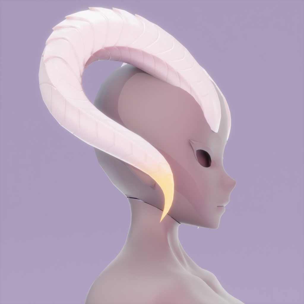 Ceramic Dragon Horns