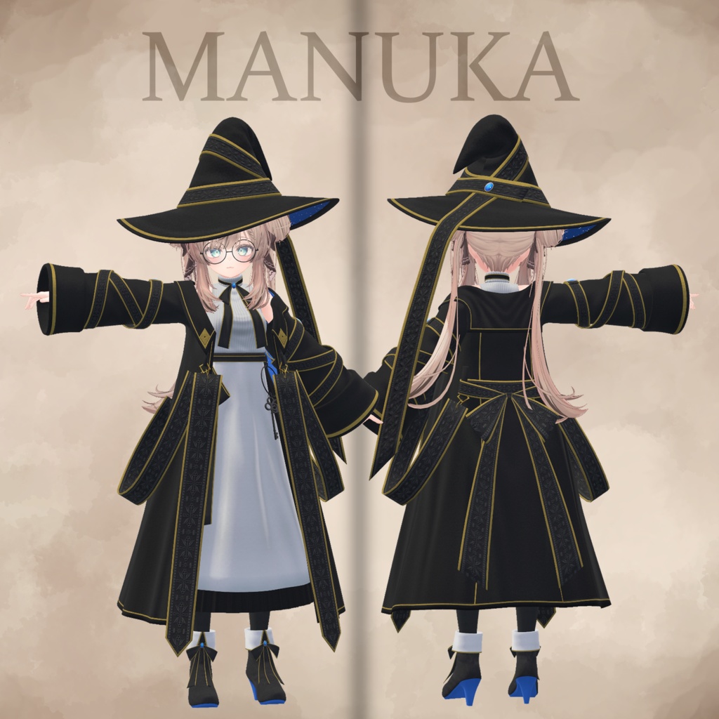 【VRChat】Fairy Tale Witch【4アバター対応】