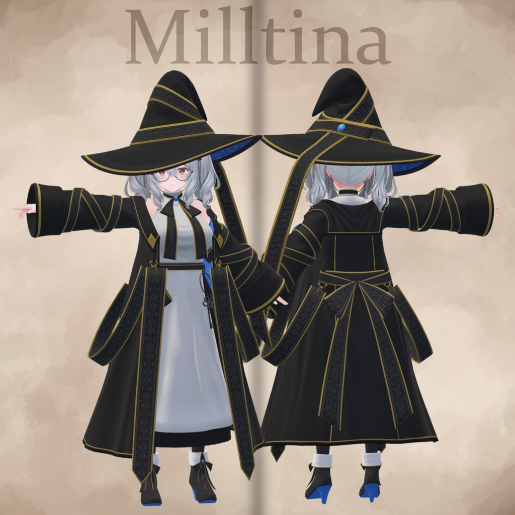 【VRChat】Fairy Tale Witch【4アバター対応】