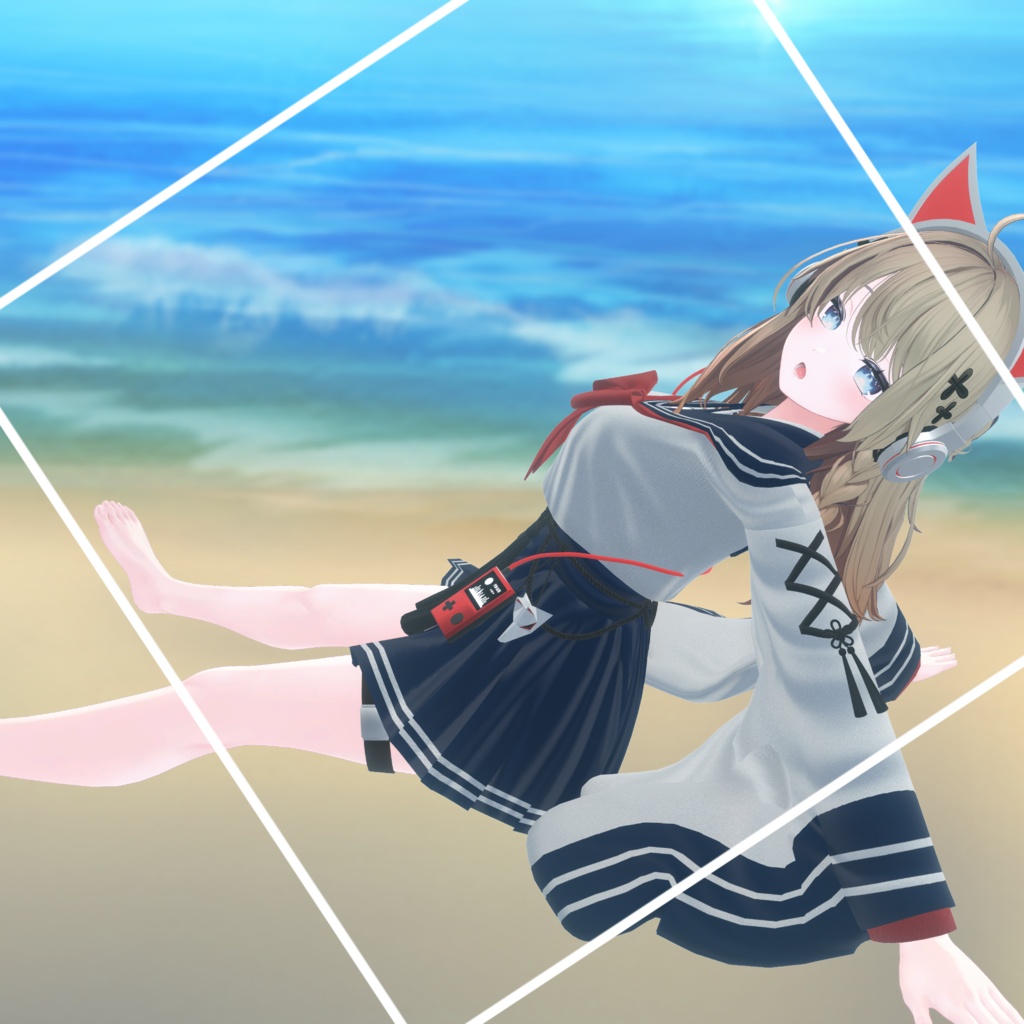 🌕セール中🌕【3D衣装】郷愁空想学生服 月影追想【3アバター対応】