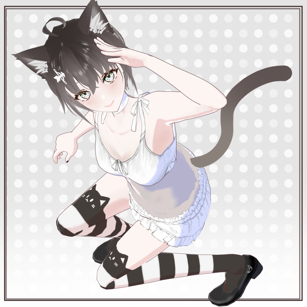 オリジナル3Dモデル「きゅぴ」