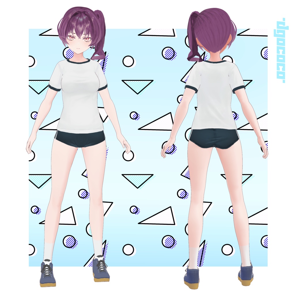 オリジナル3Dモデル「体操服ちゃん」