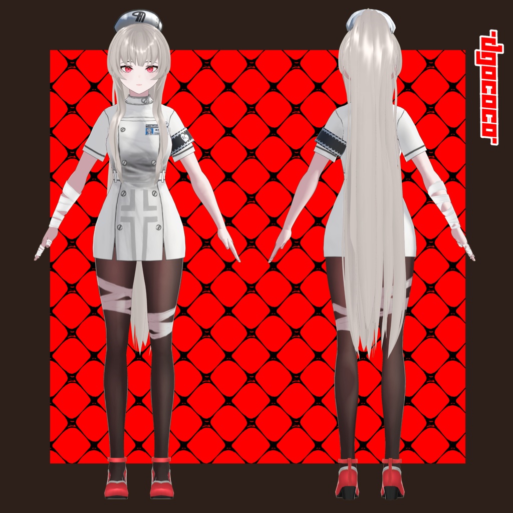 オリジナル3Dモデル「茄子カレン」