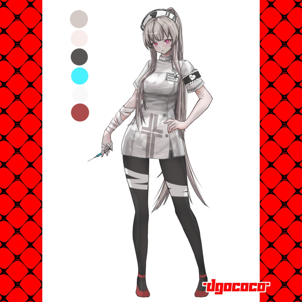 オリジナル3Dモデル「茄子カレン」