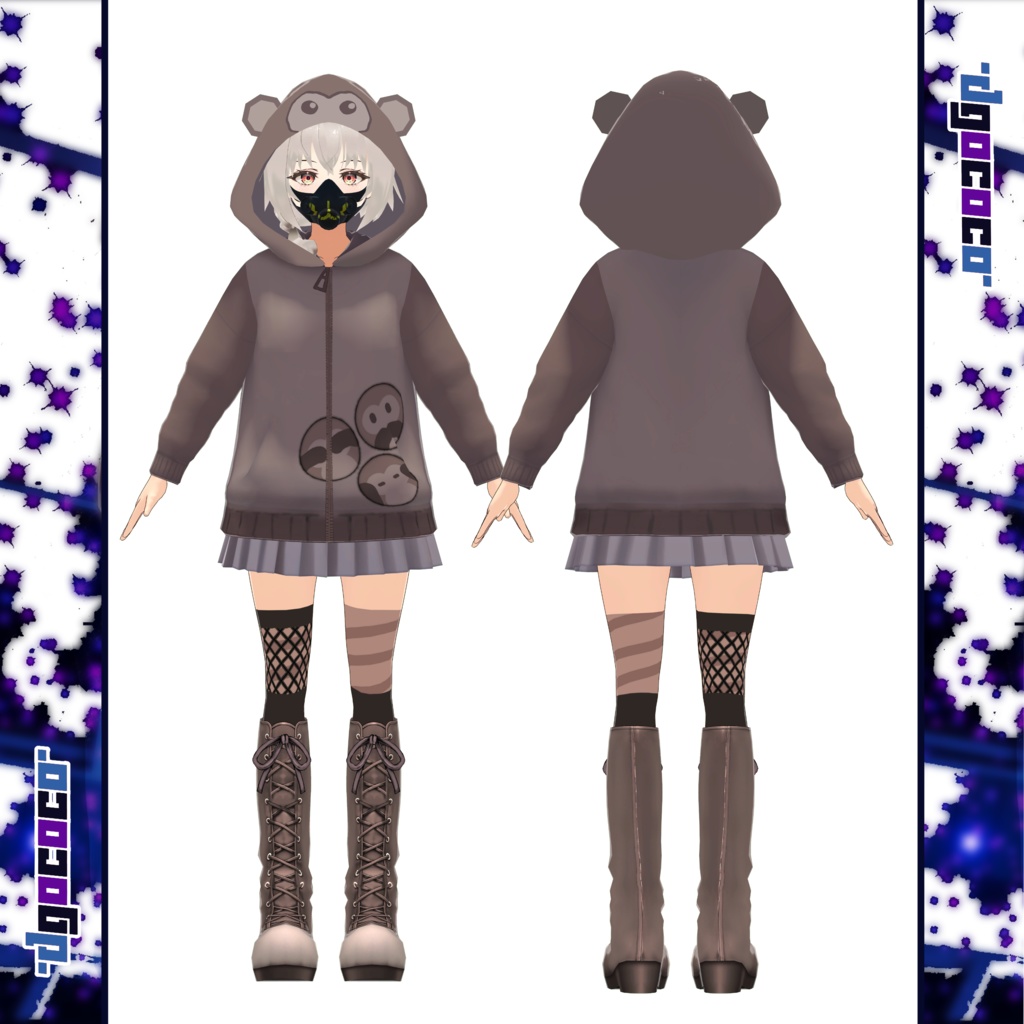 オリジナル3Dモデル「猿三-EMI-」