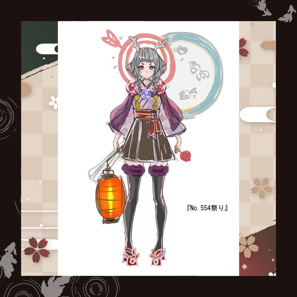 オリジナル3Dモデル「まつり」