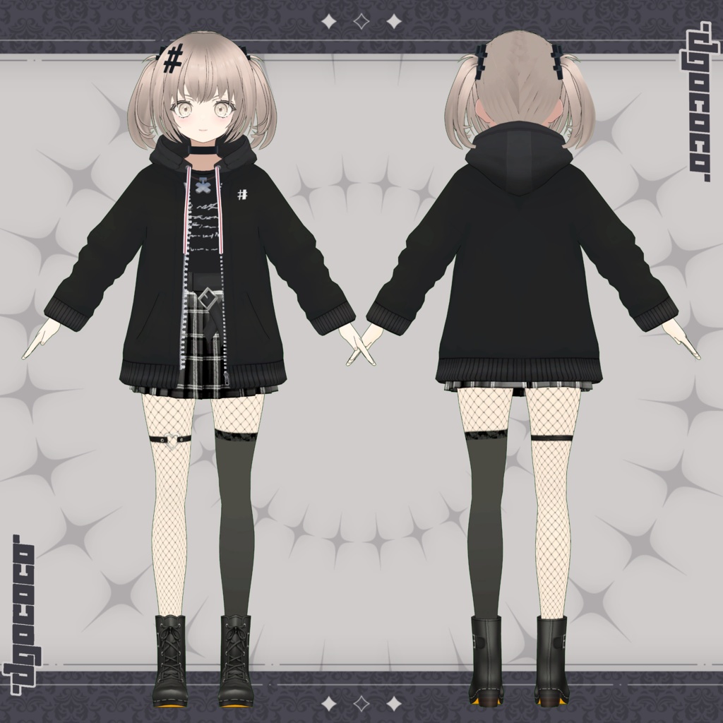 オリジナル3Dモデル「Mocha-モカ-」