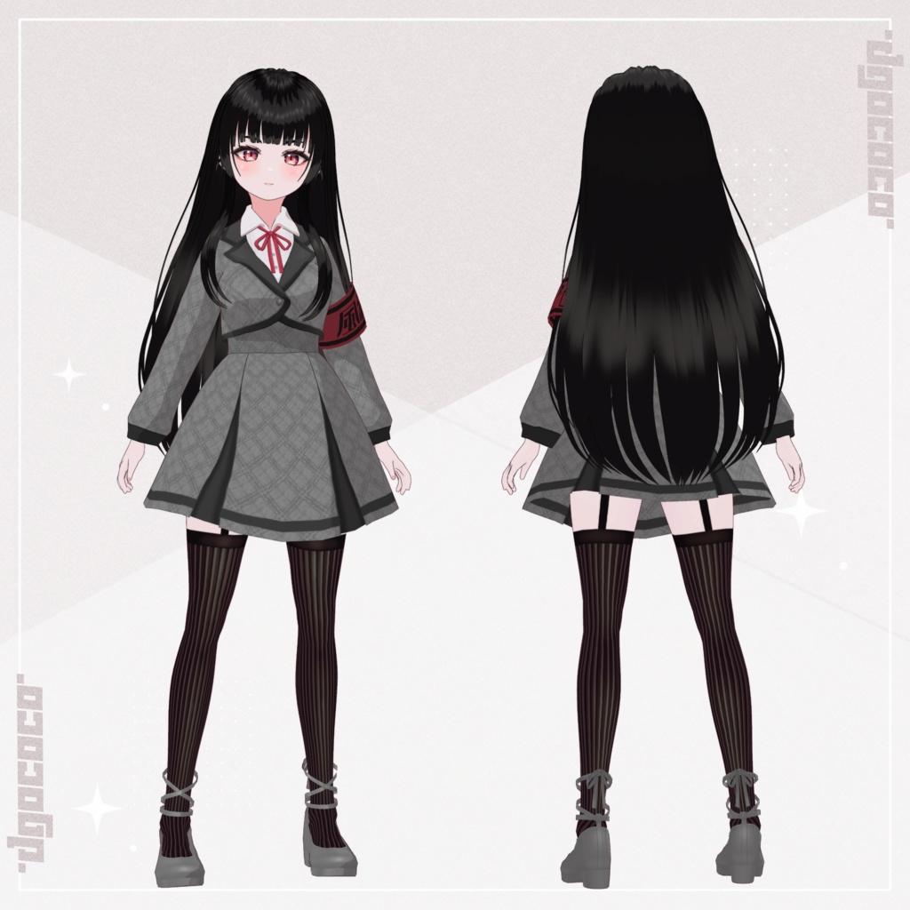 オリジナル3Dモデル「栞-Shiori-」 - Dgococoの3Dショップ - 2/5