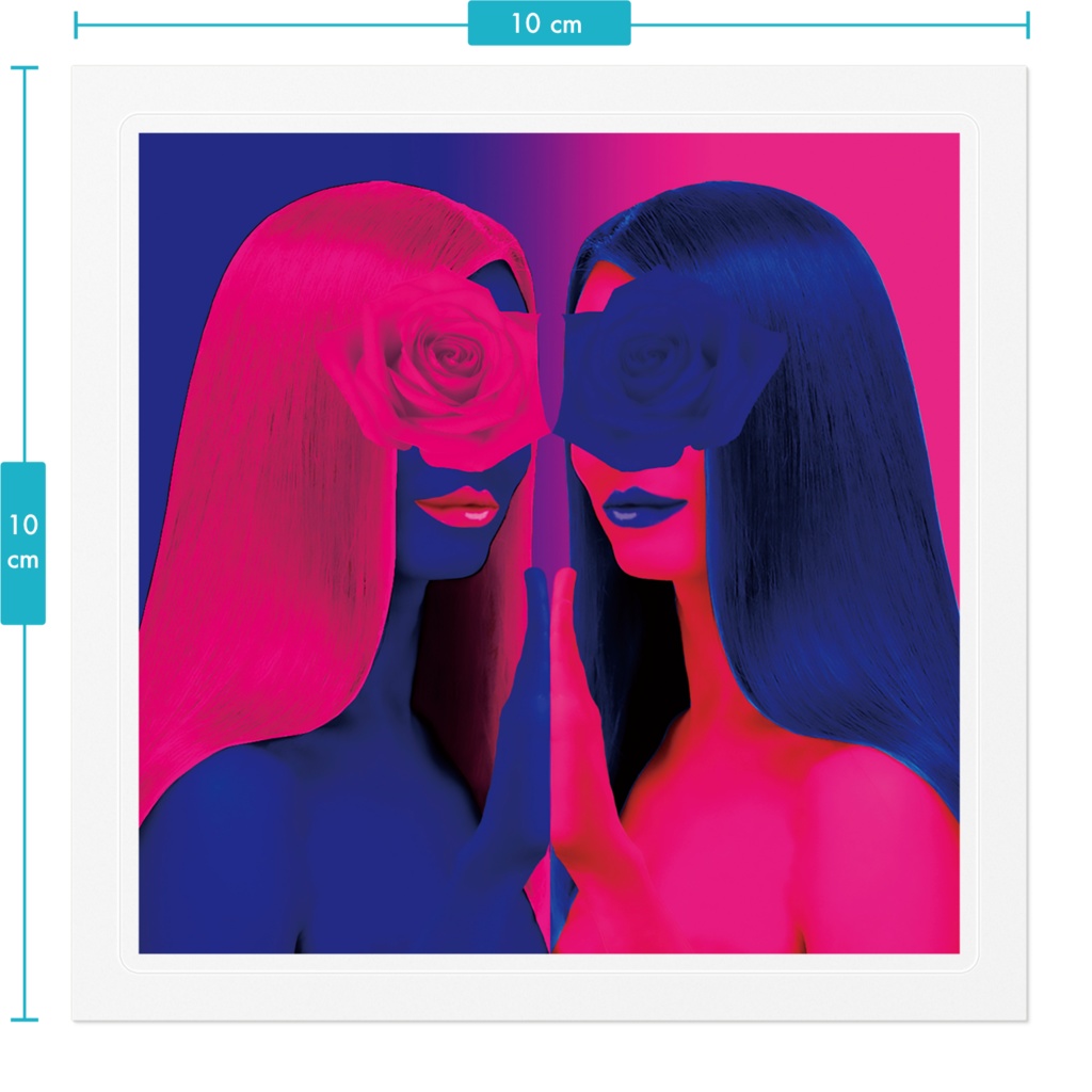 PINK&BLUE ステッカー