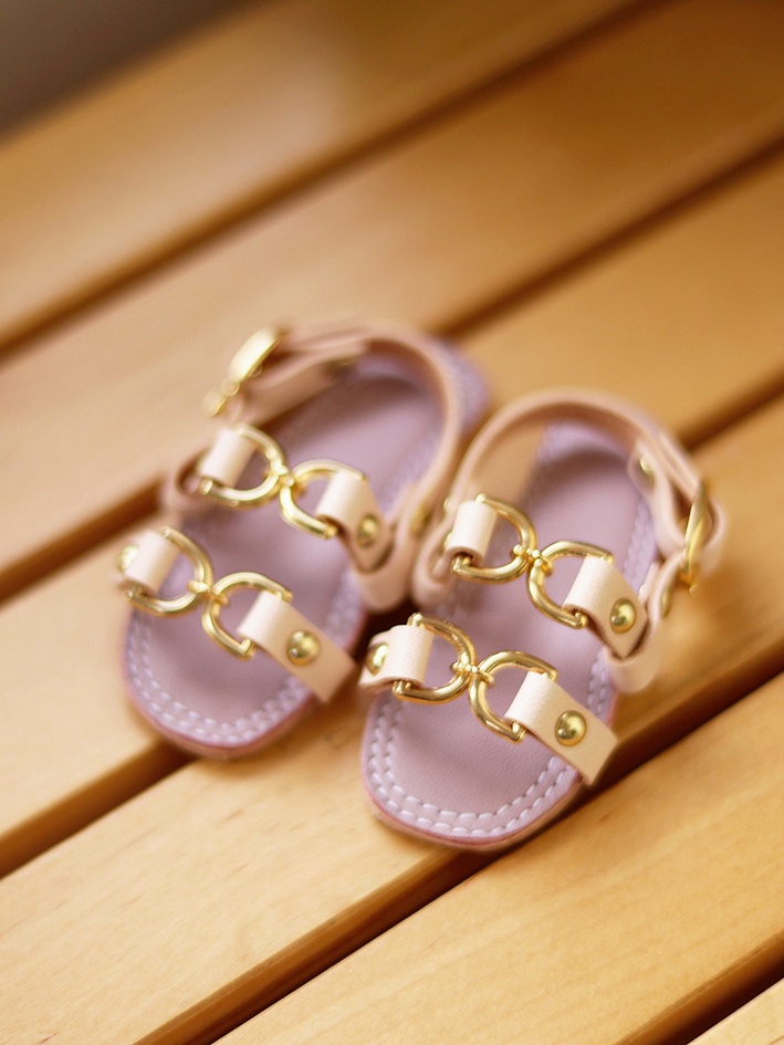 1/3 BJD DD サンダル Sandals (Milk Tea × Pale Purple)