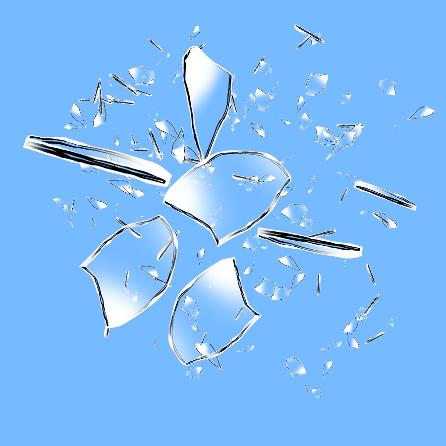 CLIP STUDIO PAINT用 割れたガラスブラシ