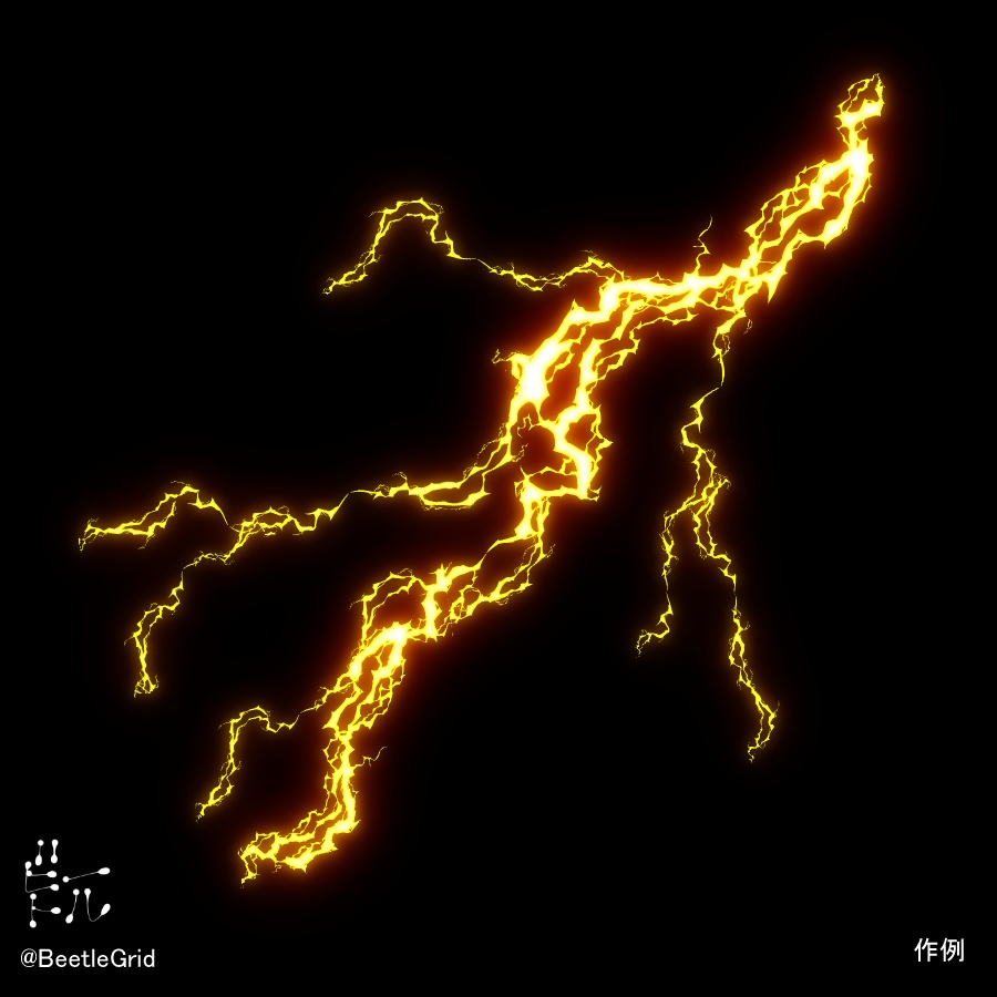 CLIP STUDIO PAINT用　雷ブラシ