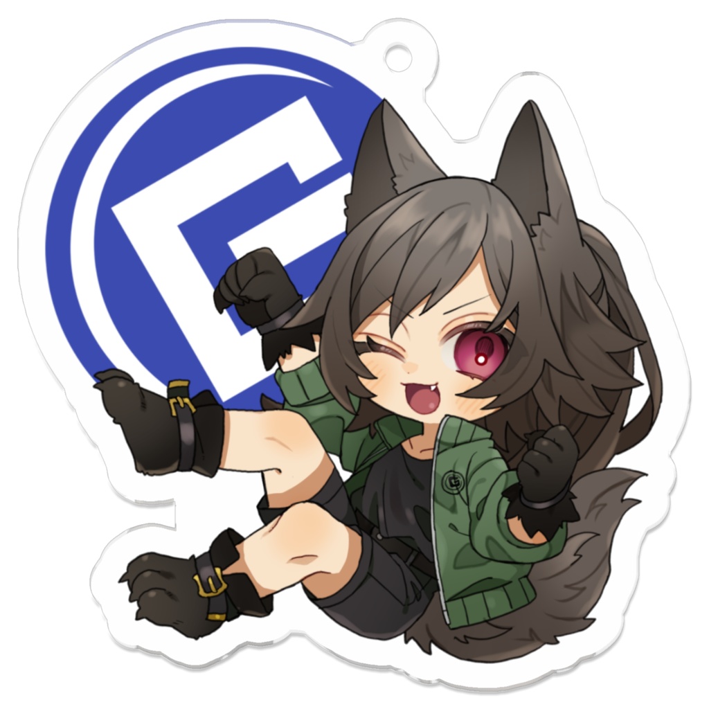 アクリルキーホルダー【山犬ちゃん×イベカレアイコン】