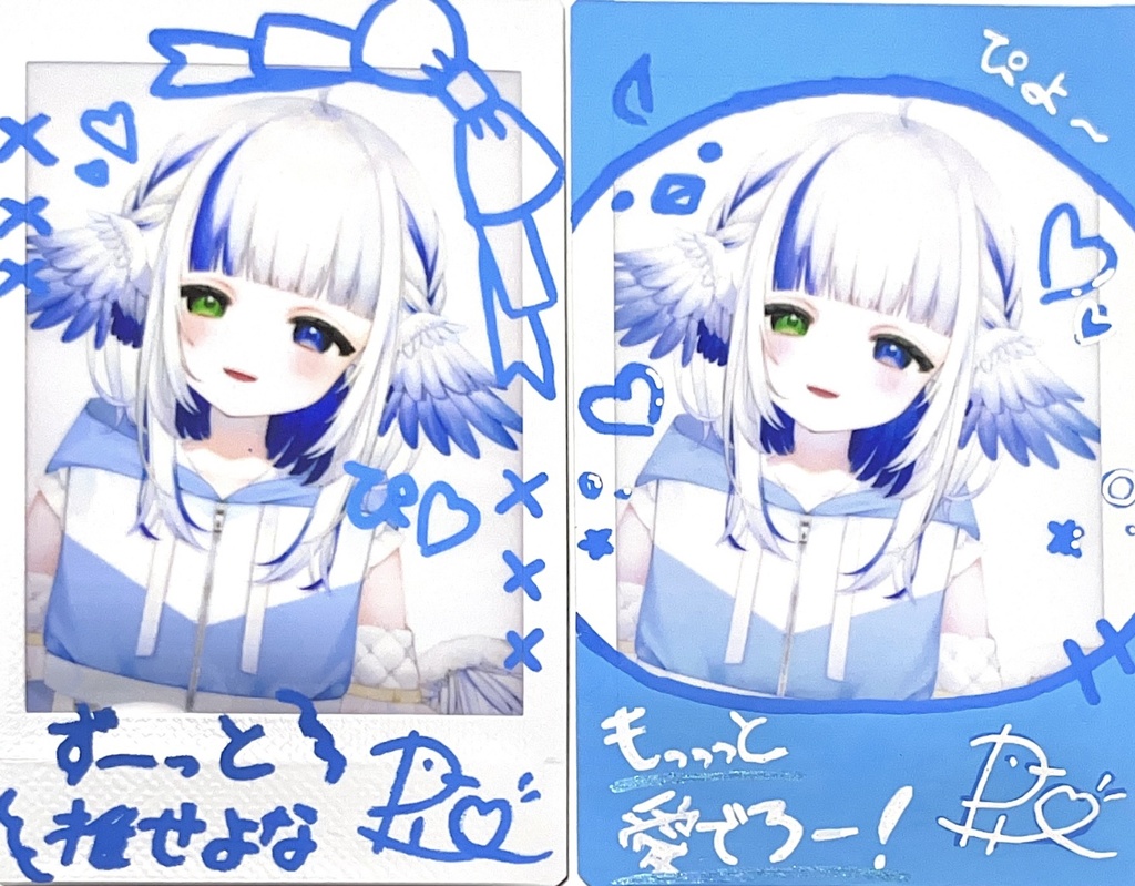 手描きお絵かき&サイン入りチェキ