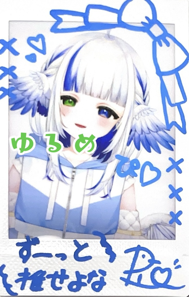 手描きお絵かき&サイン入りチェキ