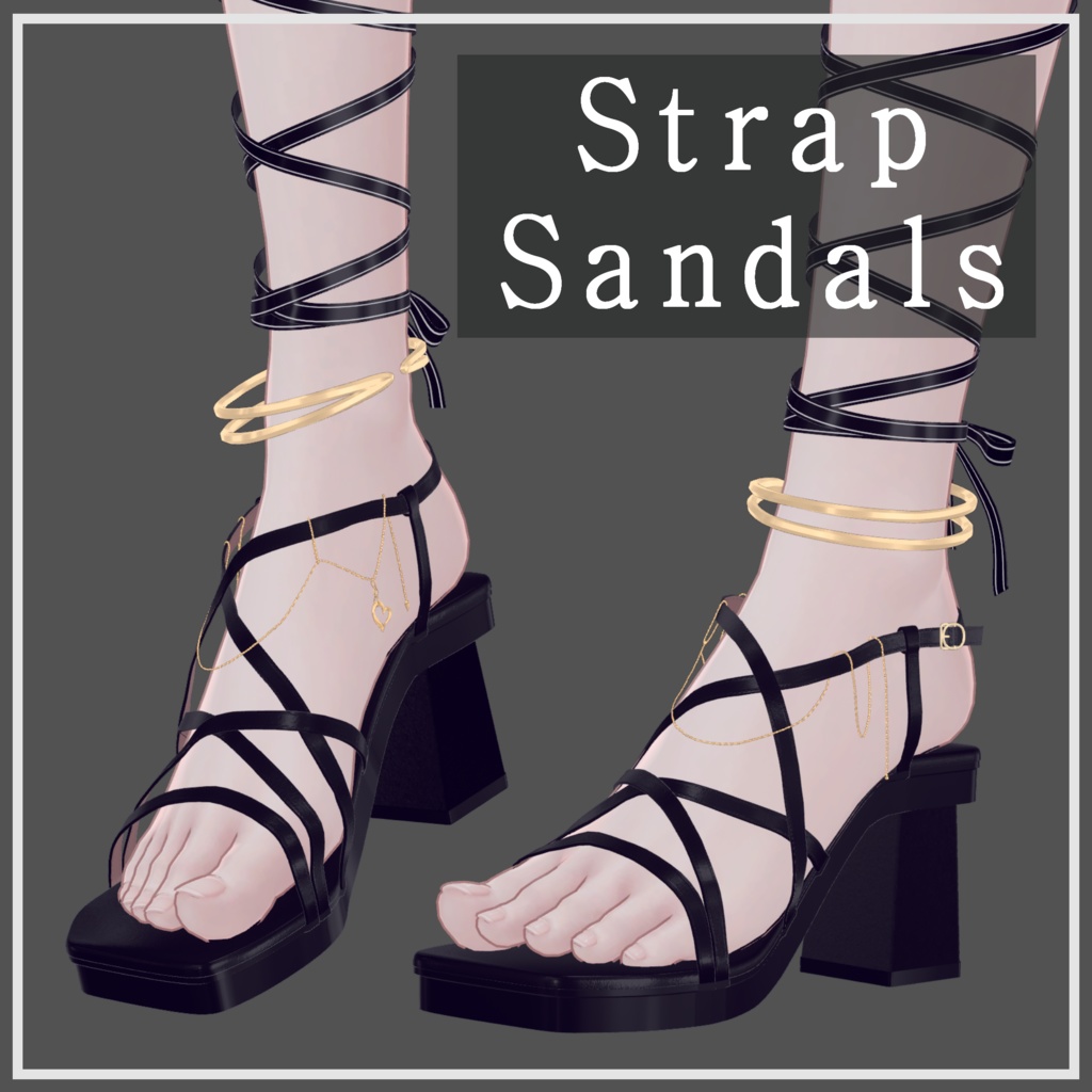 Strap Sandals [Maya/Manuka/Moe/Shinra/Kikyo]