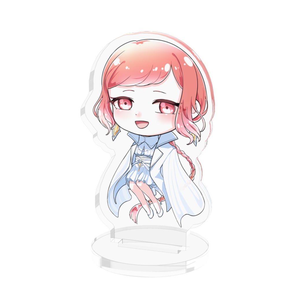 プルカミディアムオレンジピンクダイヤモンド アクリルスタンド