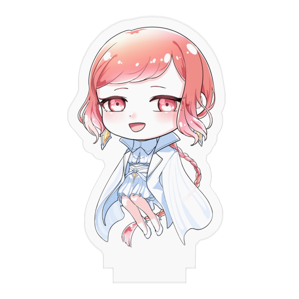 プルカミディアムオレンジピンクダイヤモンド アクリルスタンド