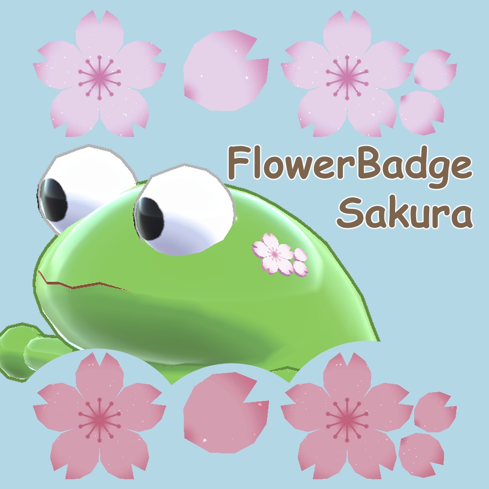 フラワーバッジ サクラ // FlowerBadge-Sakura
