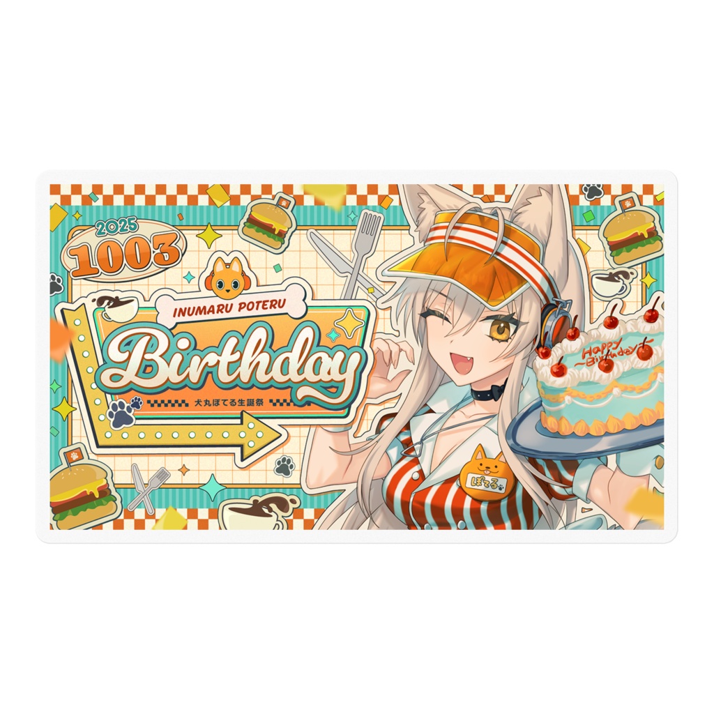 2025生誕グッズ　クリアステッカー
