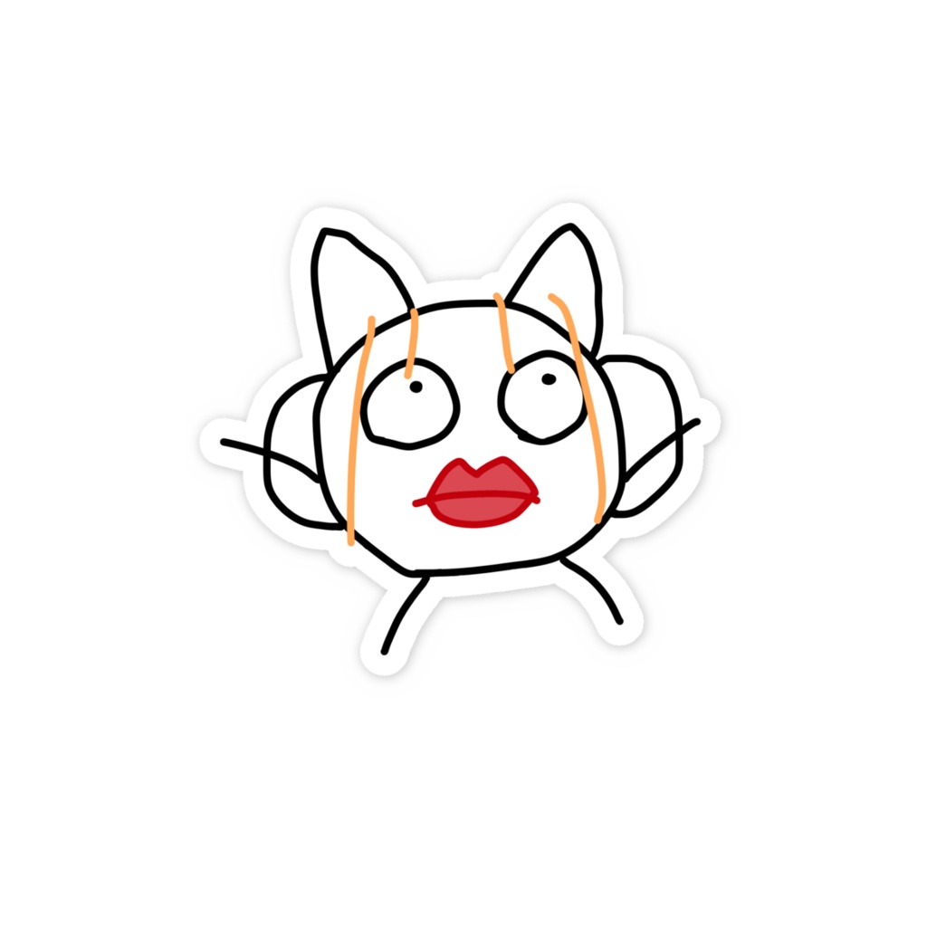 3周年記念グッズ ガンギマリぽて ハッピー ステッカー