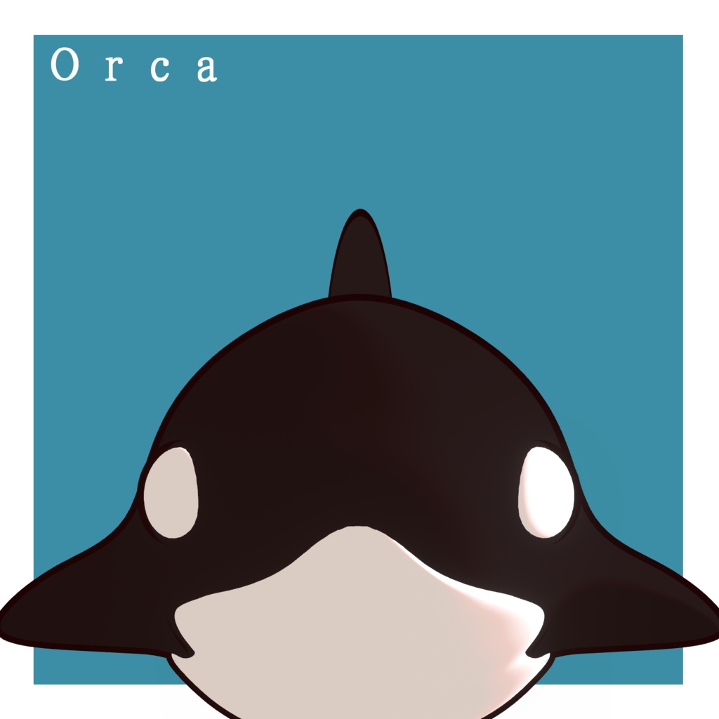 Orca シャチ 【simple 3D model】