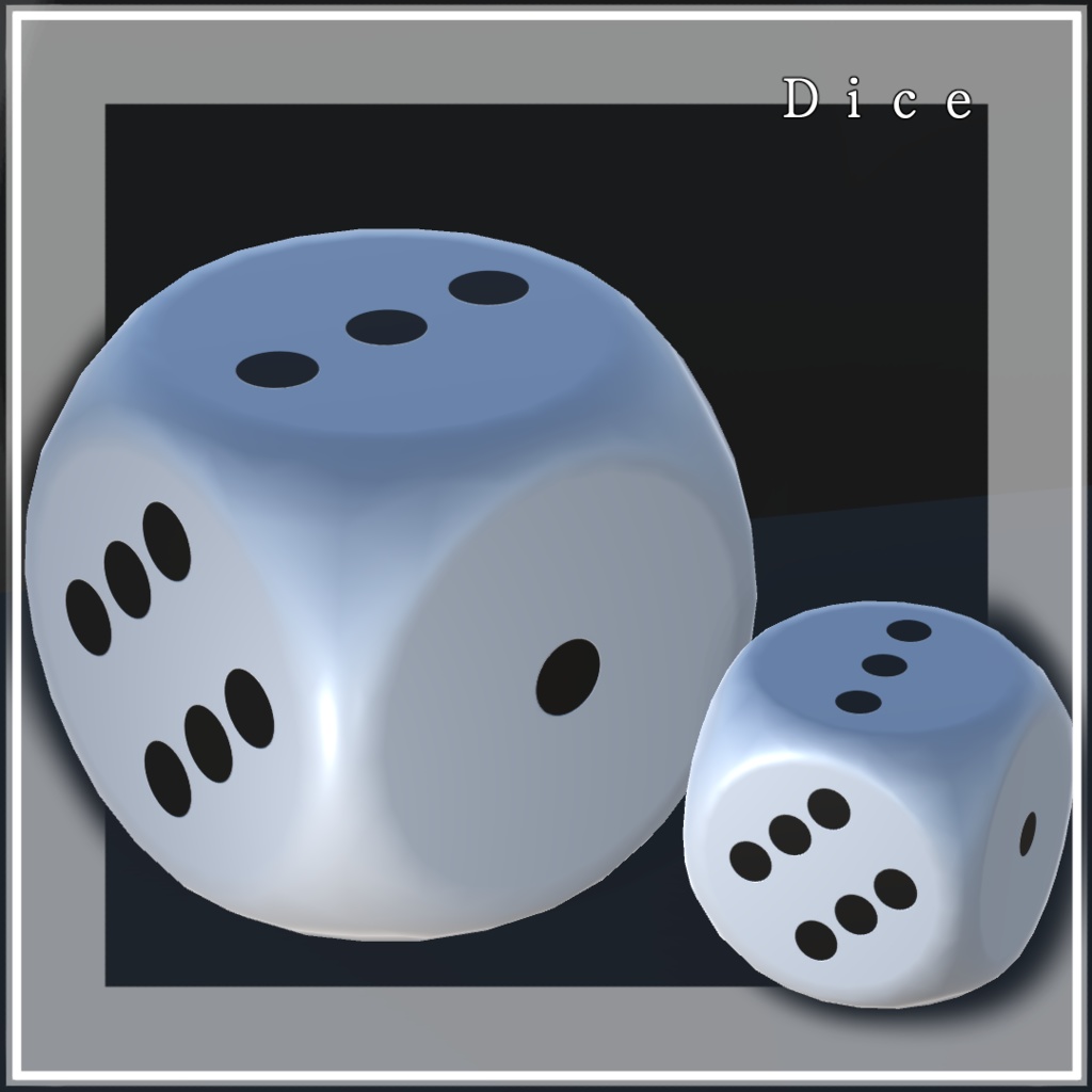 Dice サイコロ 【simple 3D model】
