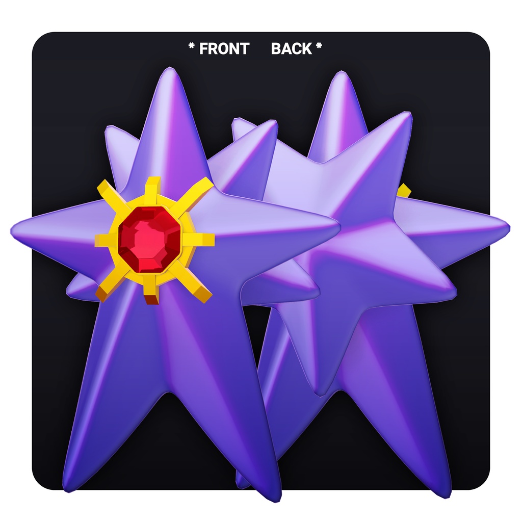 Mega Starmie メガスターミー 【VRChat 3D Avatar】 - ᴍᴀᴅɪ - 2/3