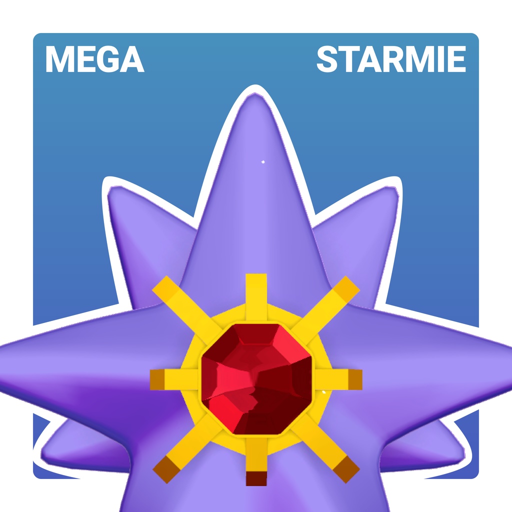Mega Starmie メガスターミー 【VRChat 3D Avatar】