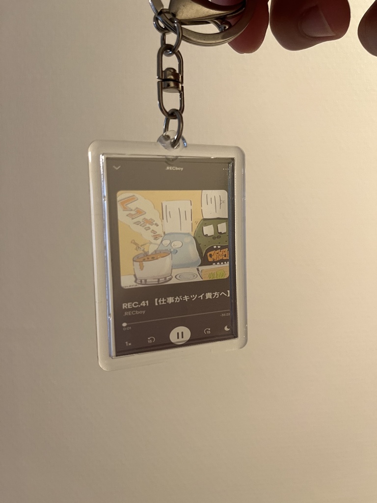 .REC クリアキーホルダー