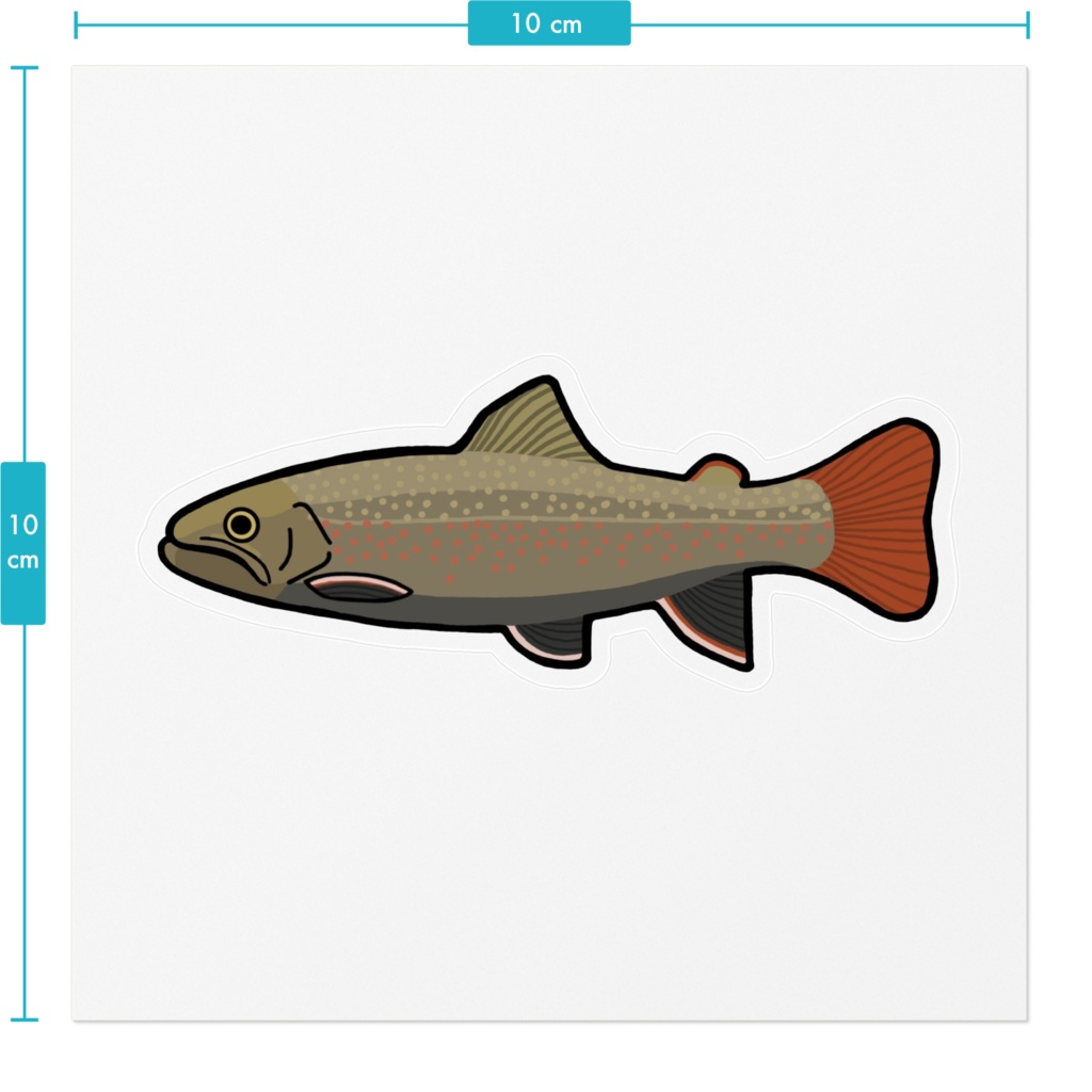 ニッコウイワナ ステッカー