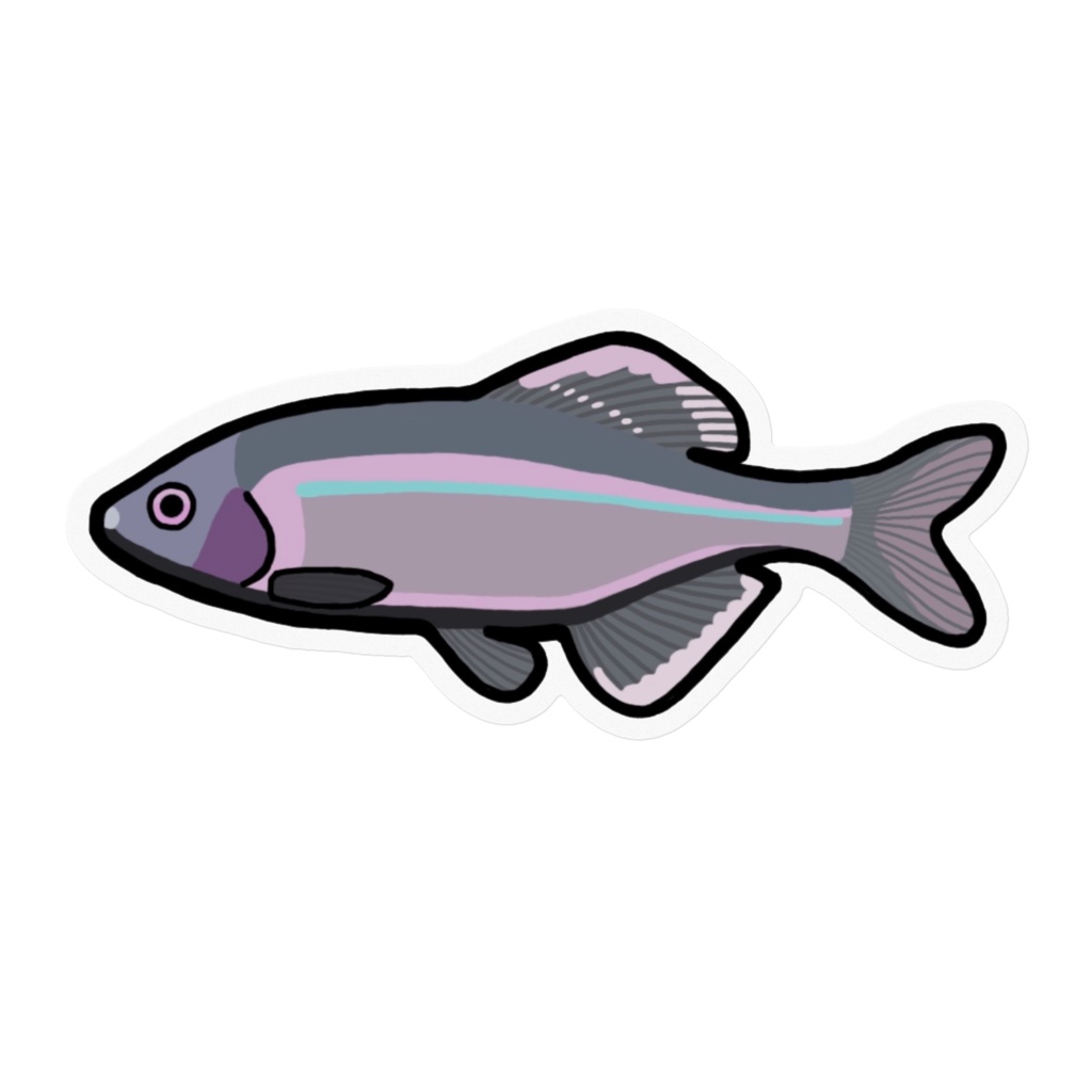 イチモンジタナゴ ステッカー