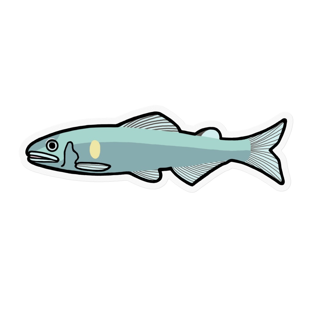 アユ ステッカー