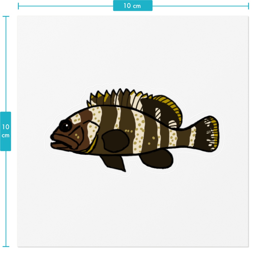 アオハタ クリアステッカー