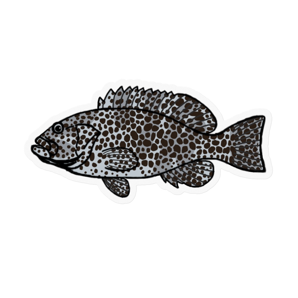 オオモンハタ クリアステッカー