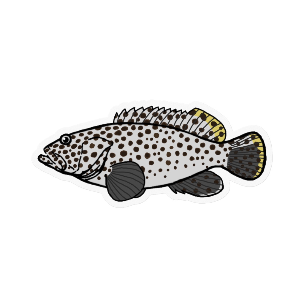 キビレハタ クリアステッカー