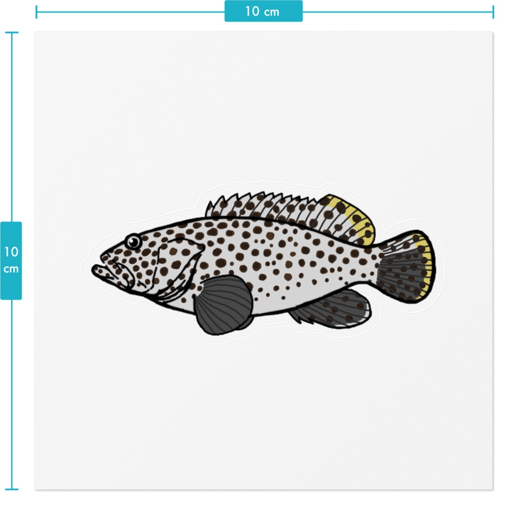 キビレハタ クリアステッカー