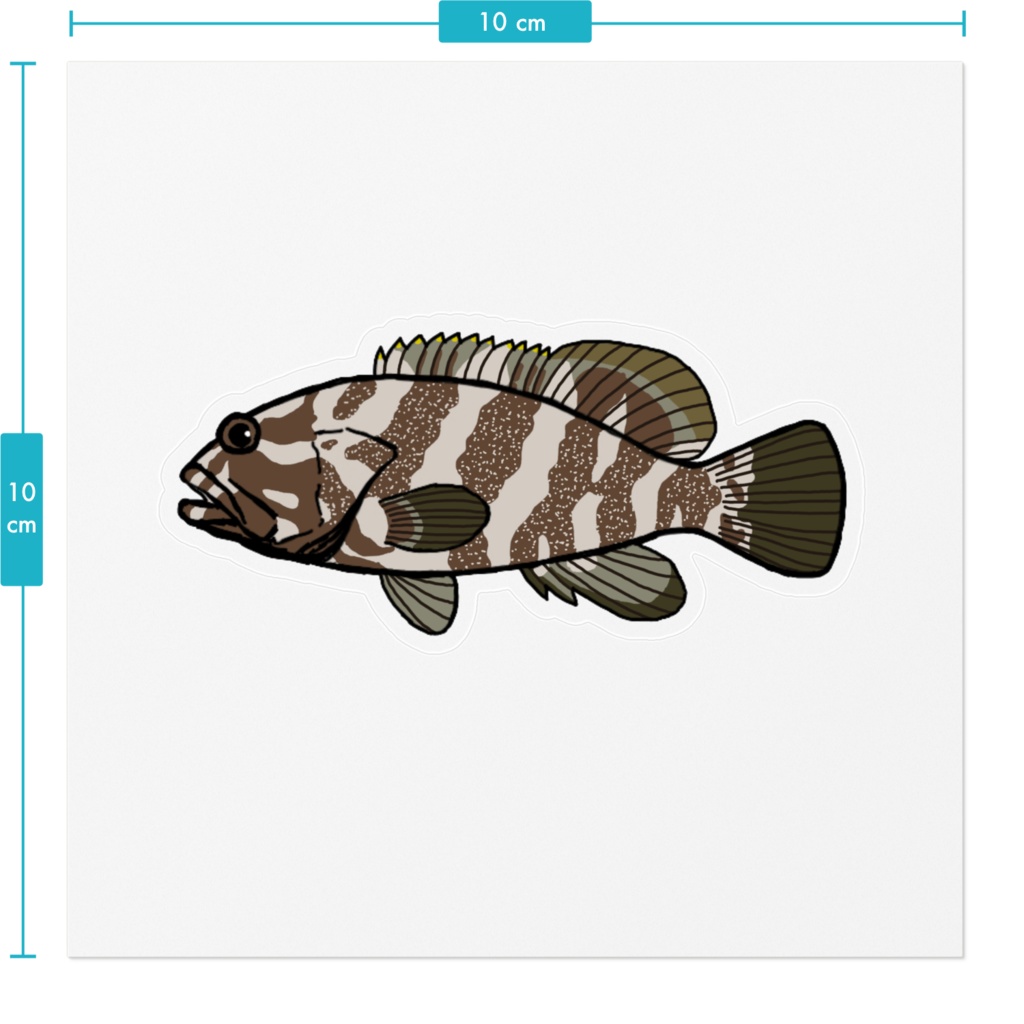 シモフリハタ クリアステッカー