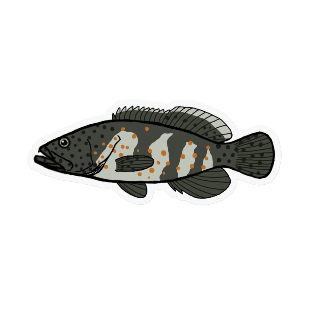 チャイロマルハタ クリアステッカー