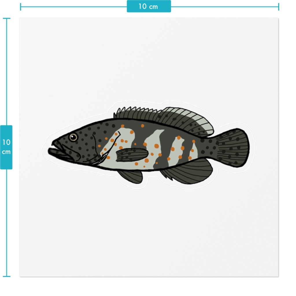 チャイロマルハタ クリアステッカー