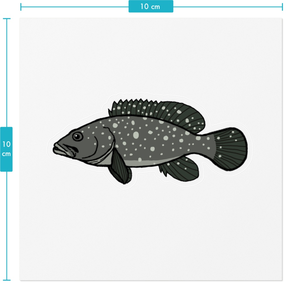 ハクテンハタ クリアステッカー
