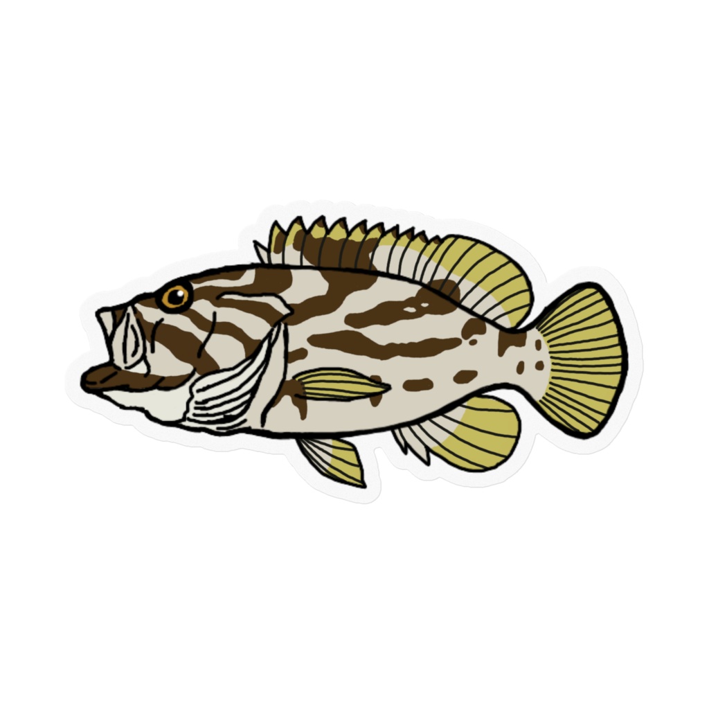 ホウキハタ クリアステッカー