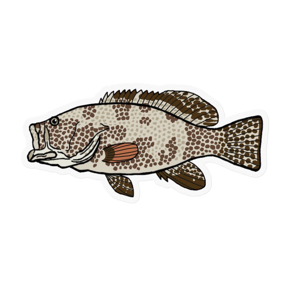 ホウセキハタ クリアステッカー