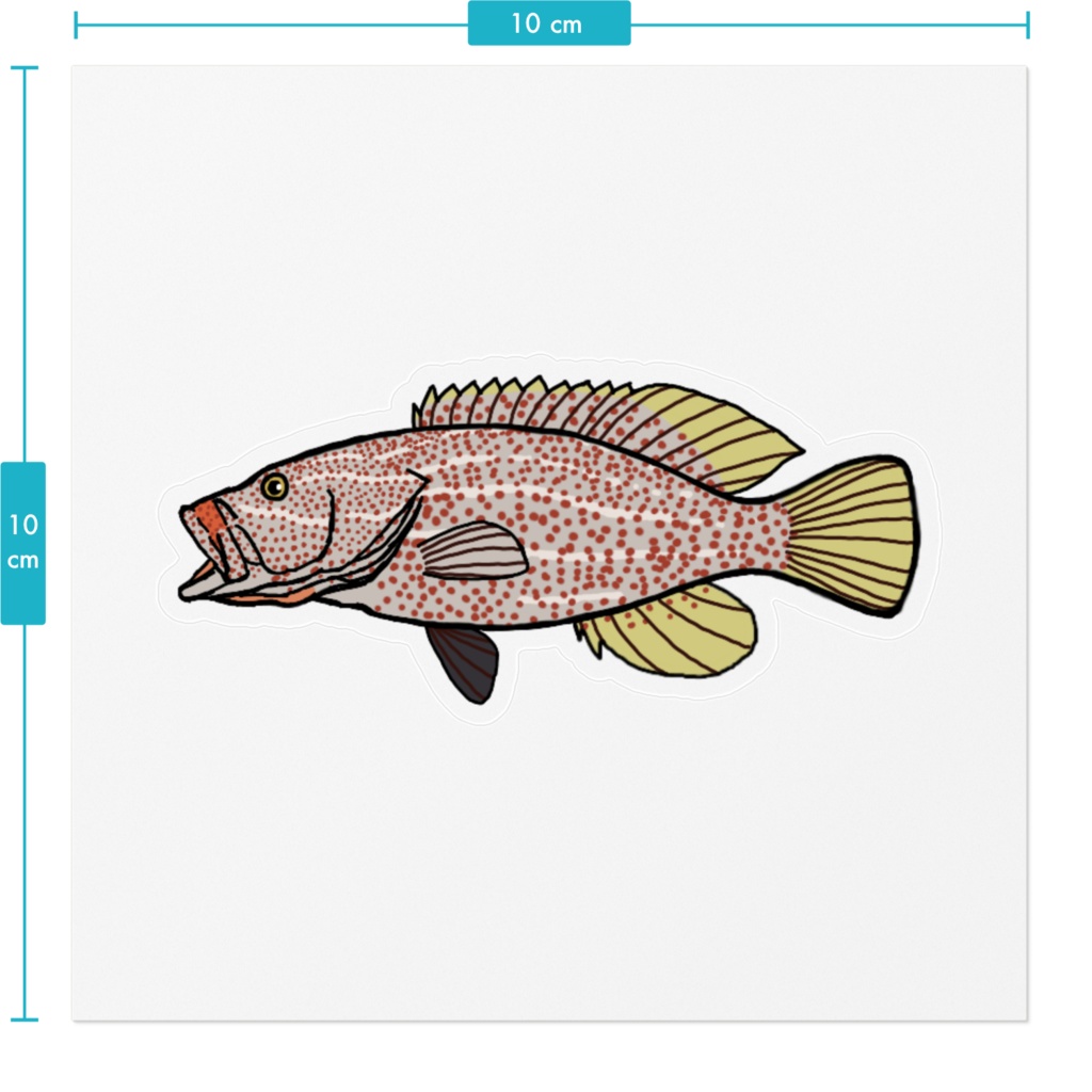 アズキハタ クリアステッカー