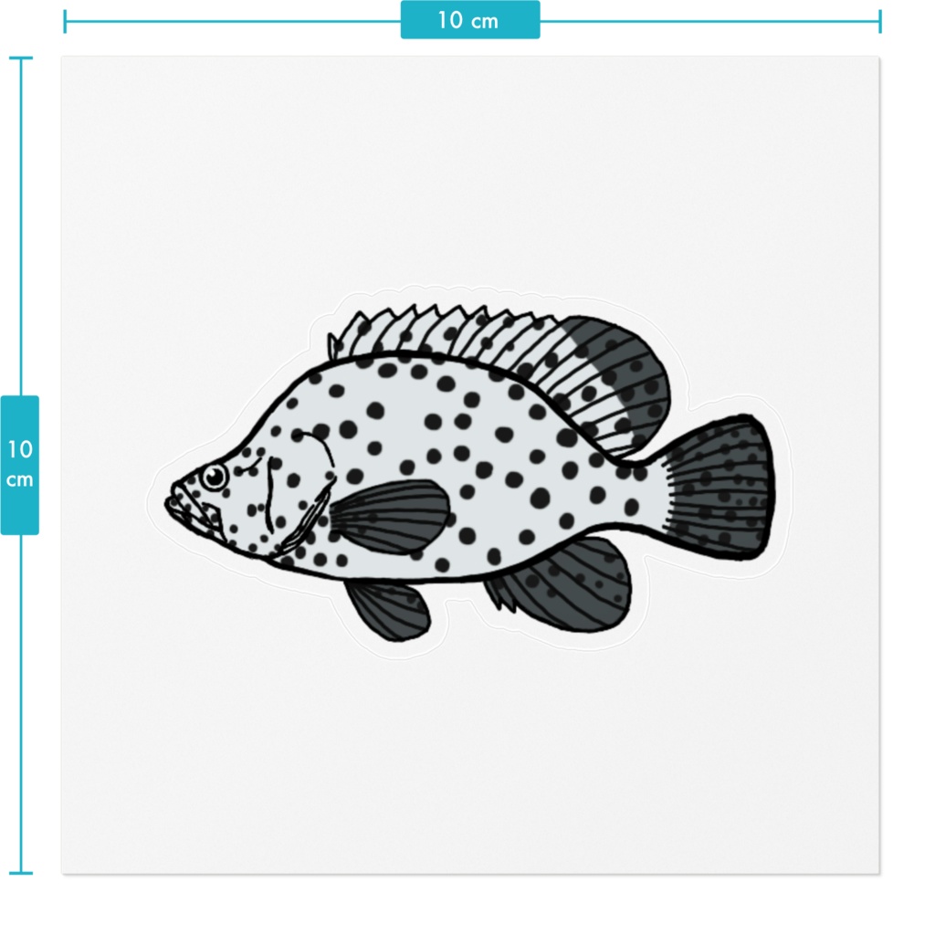 サラサハタ クリアステッカー