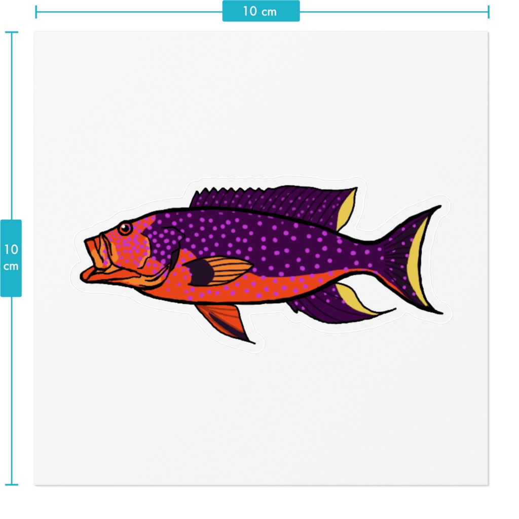 バラハタ クリアステッカー