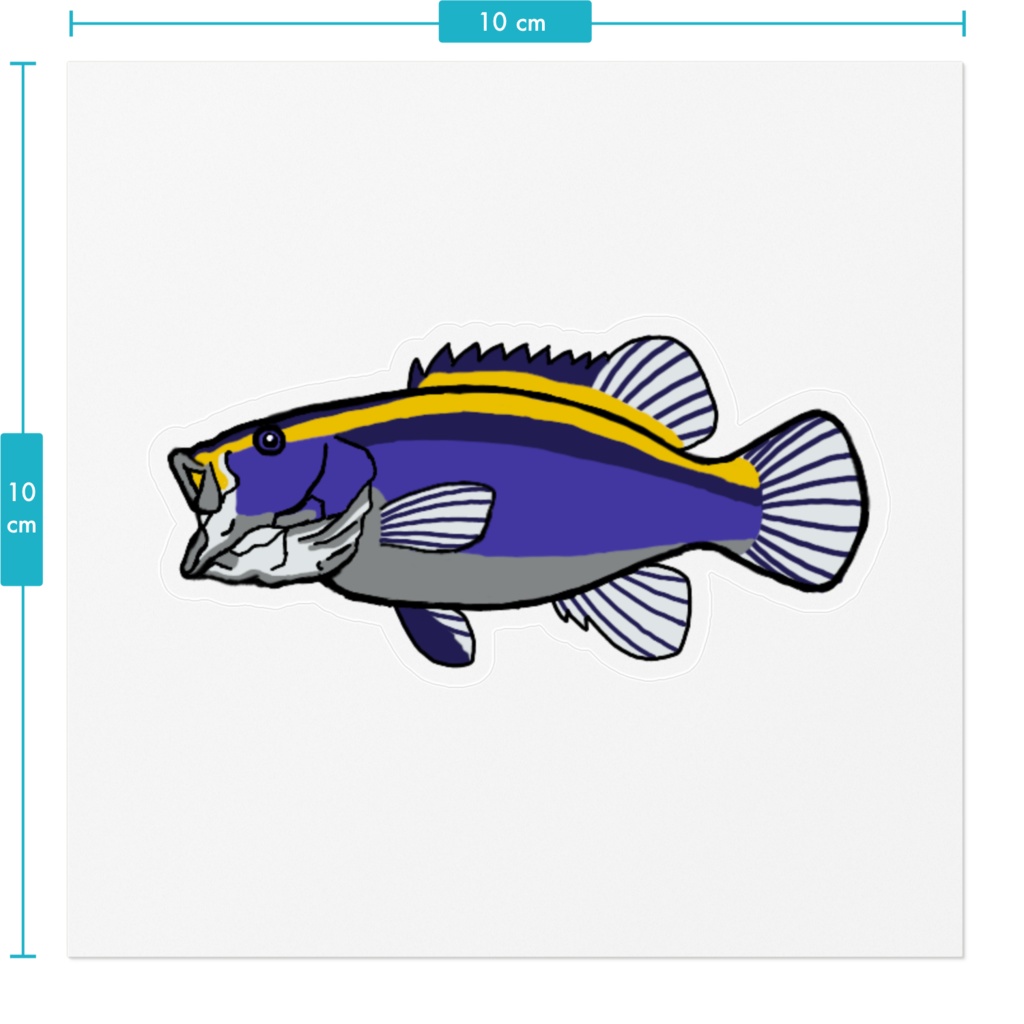 ルリハタ クリアステッカー
