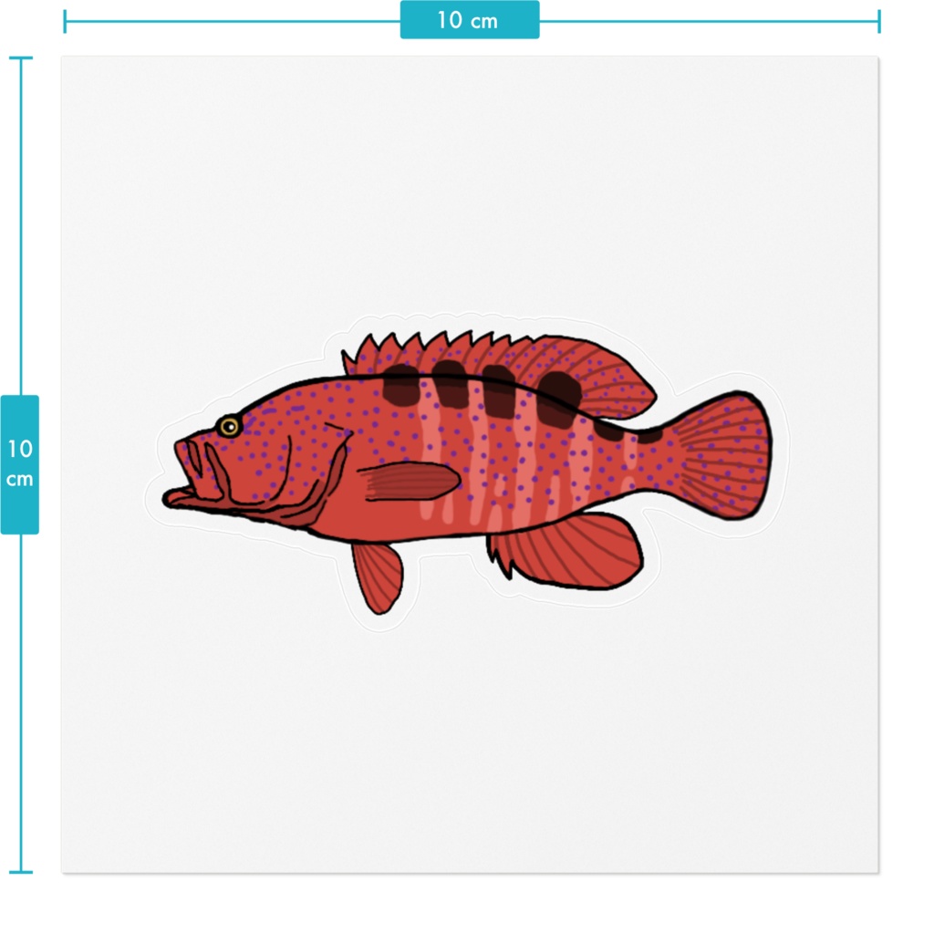 コクハンハタ クリアステッカー