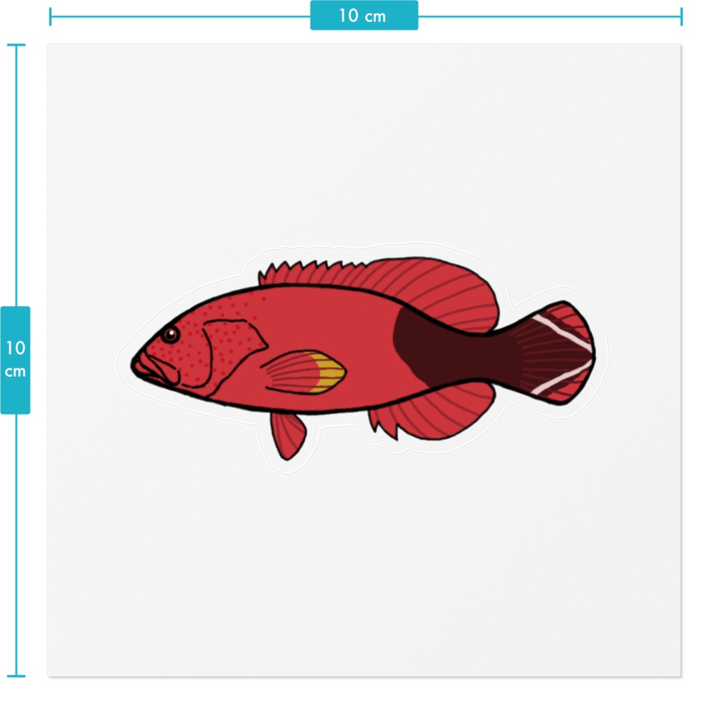 ニジハタ クリアステッカー